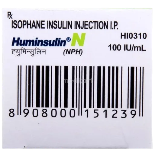 huminsulin n 100iu vial 10 ml